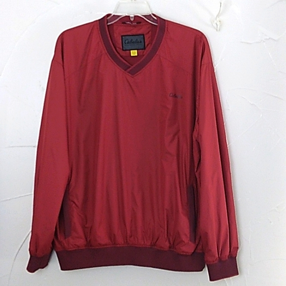 Cabela's XL Tall Mesh Lined Windbreaker Jacket Zip‎ Front Slit Pockets - Picture 1 of 11